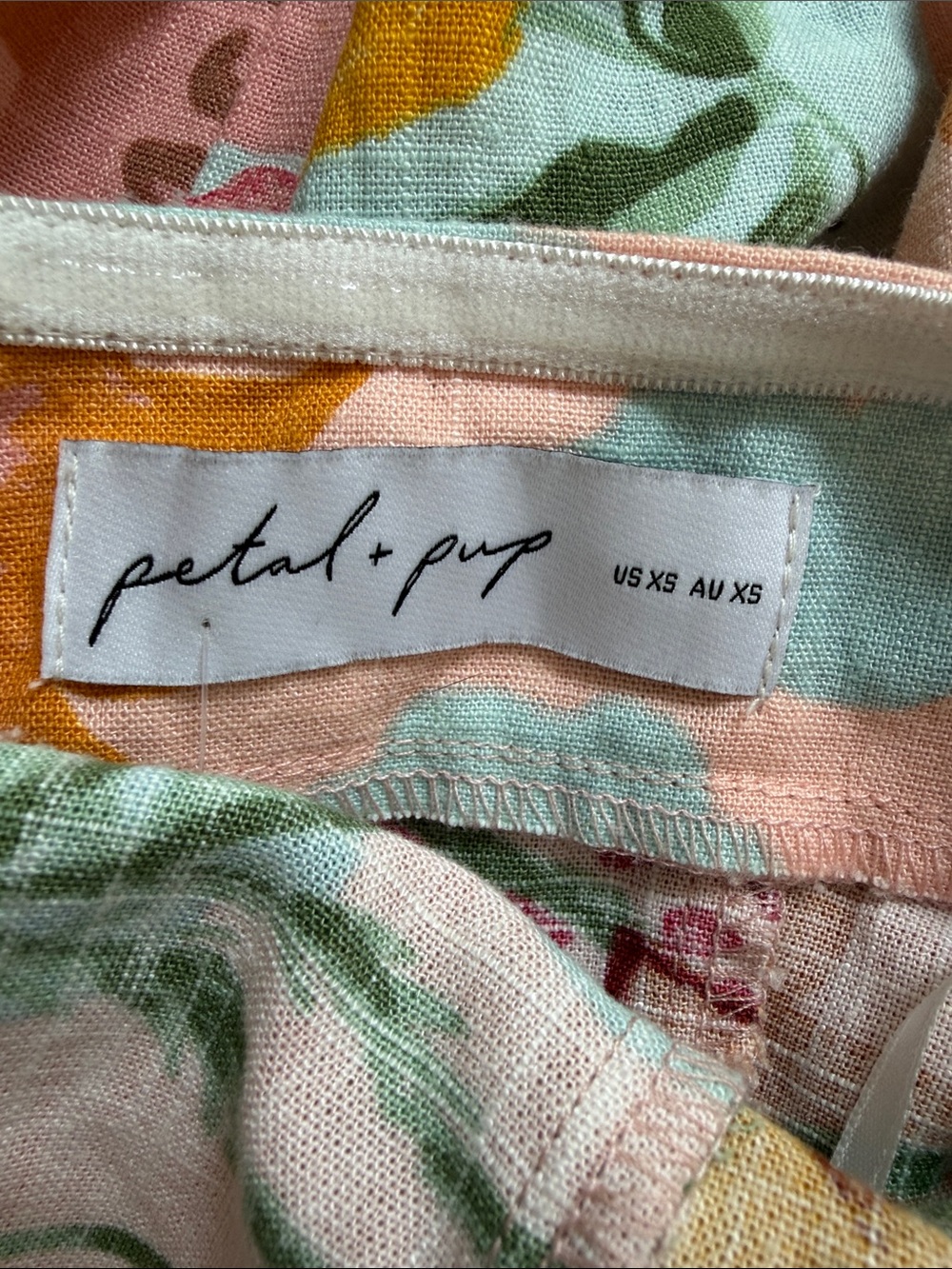 Petal and pup Tropical Fruit Print Halter - Pink & Aqua - Picture 5 of 5